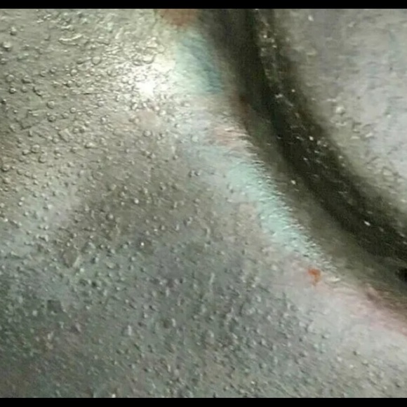 Modern Textured Metal Plate 8” sq Decor, Candleholder by metal artist Fetty NEW - Picture 5 of 9